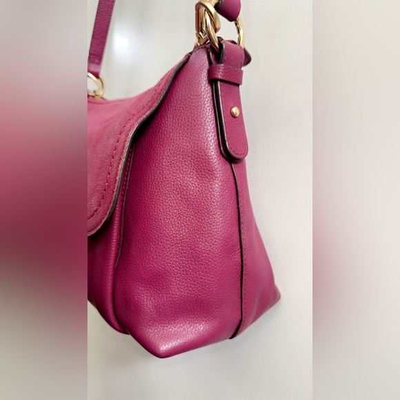 See By Chloé Burgundy Crossbody/shoulder Suede Leather bag  14” x 8” - Picture 10 of 16